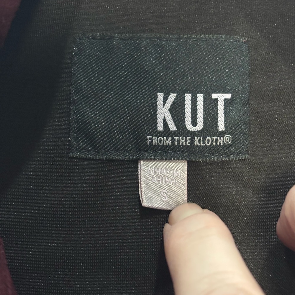Kut from the Kloth Maroon Faux Suede Jacket - Picture 2 of 5